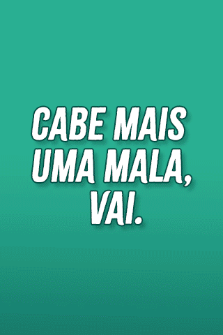 Banner animado da campanha, peça bagagem, formato 320 × 480