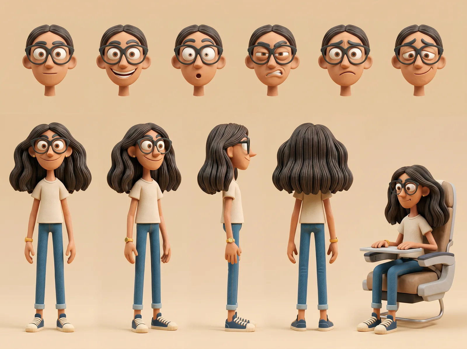 Ficha do personagem Bia, criado com IA para a campanha