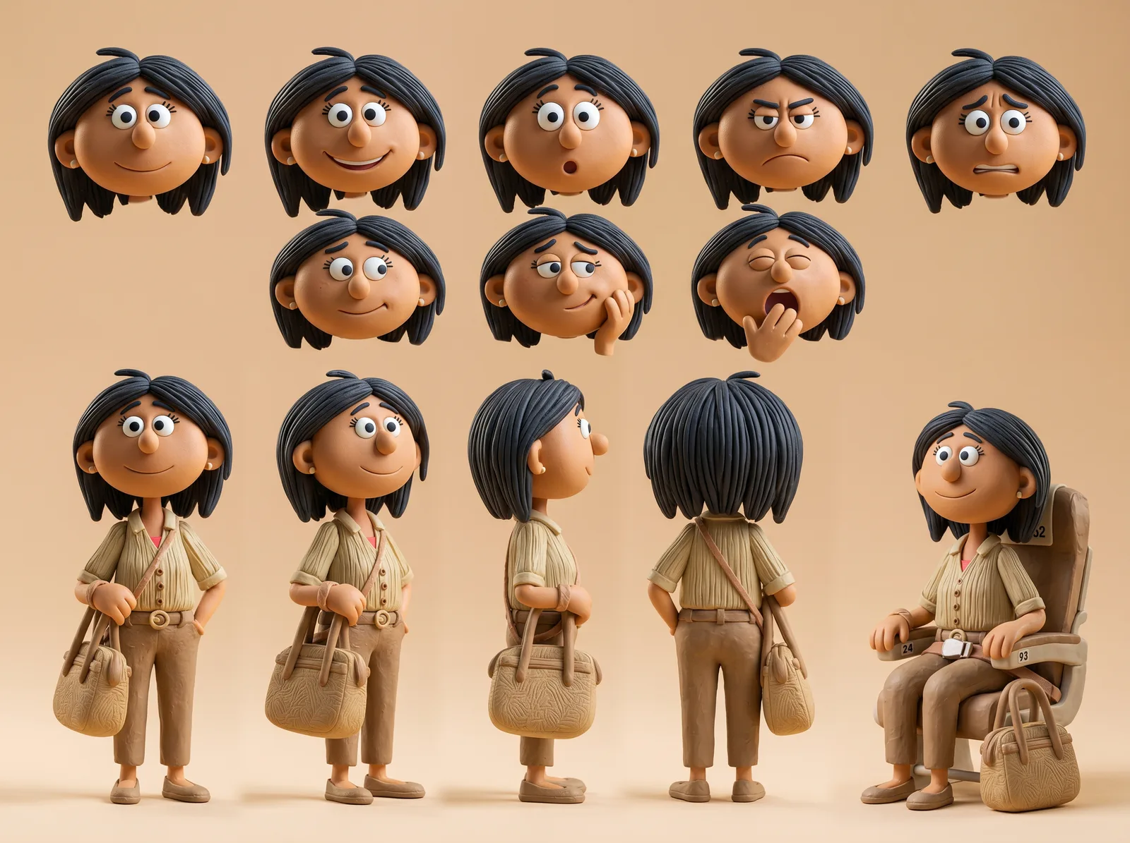 Ficha do personagem Cláudia, criado com IA para a campanha