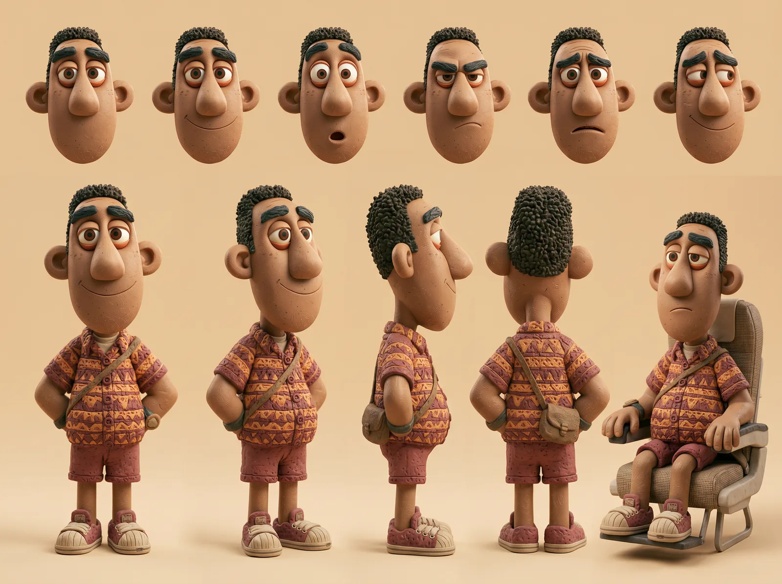 Ficha do personagem Tiago, criado com IA para a campanha
