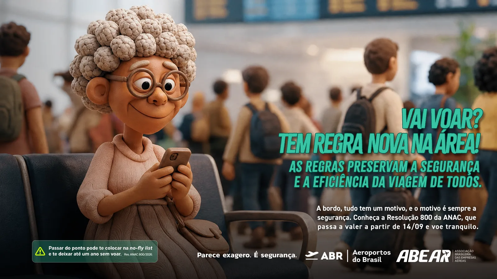 Peça se informar da campanha Parece exagero. É segurança.