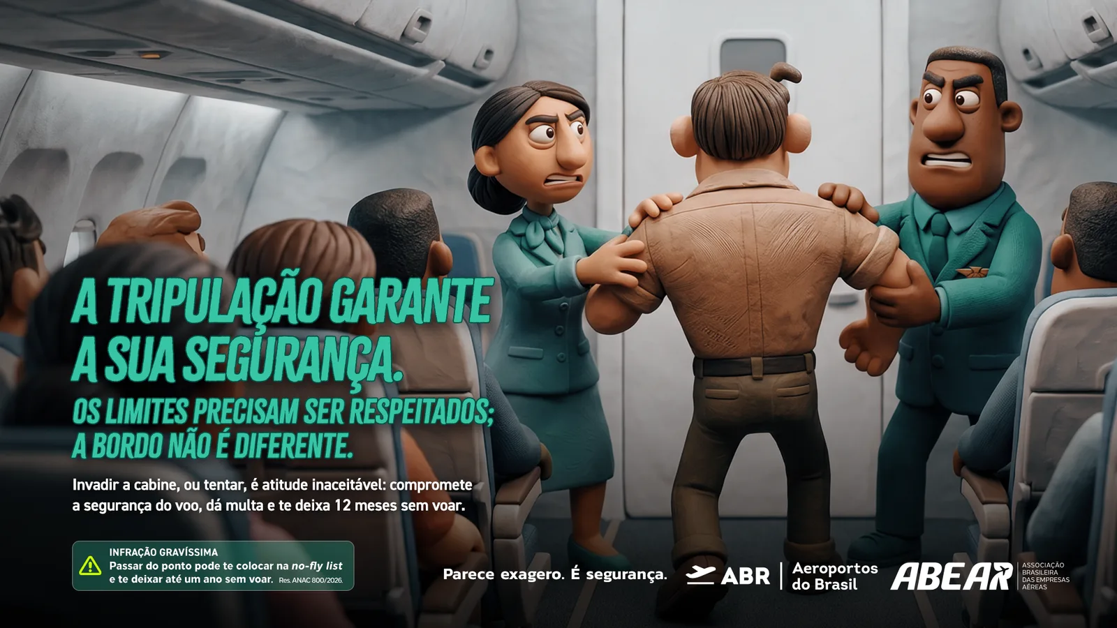 Peça cockpit da campanha Parece exagero. É segurança.