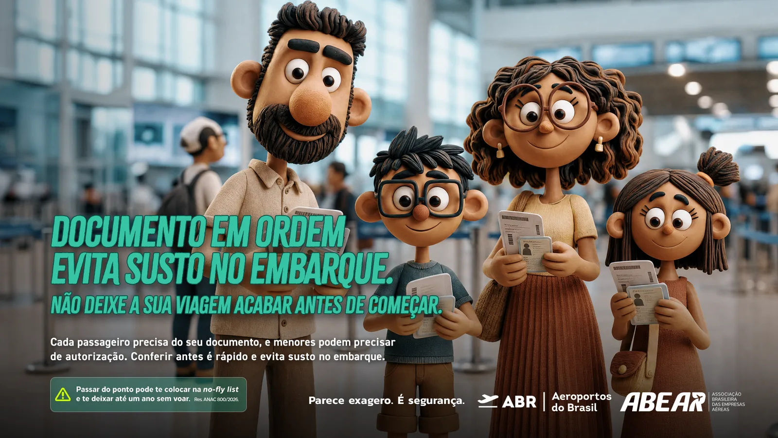 Peça documentação da campanha Parece exagero. É segurança.