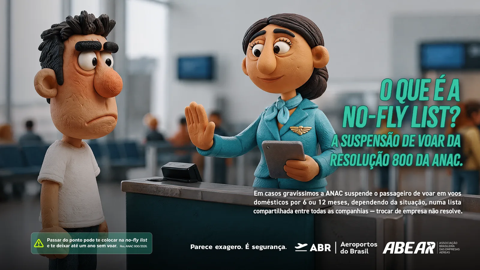 Peça no-fly list da campanha Parece exagero. É segurança.