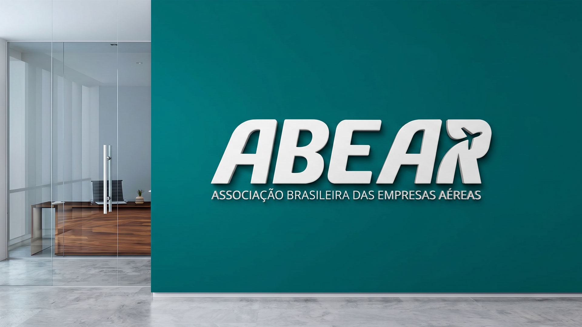 Nova identidade visual da ABEAR aplicada