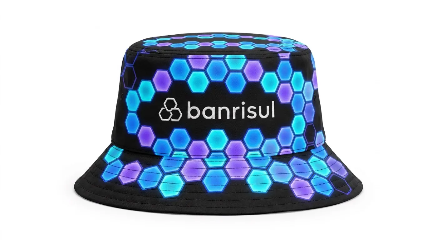 Bucket hat do Banrisul