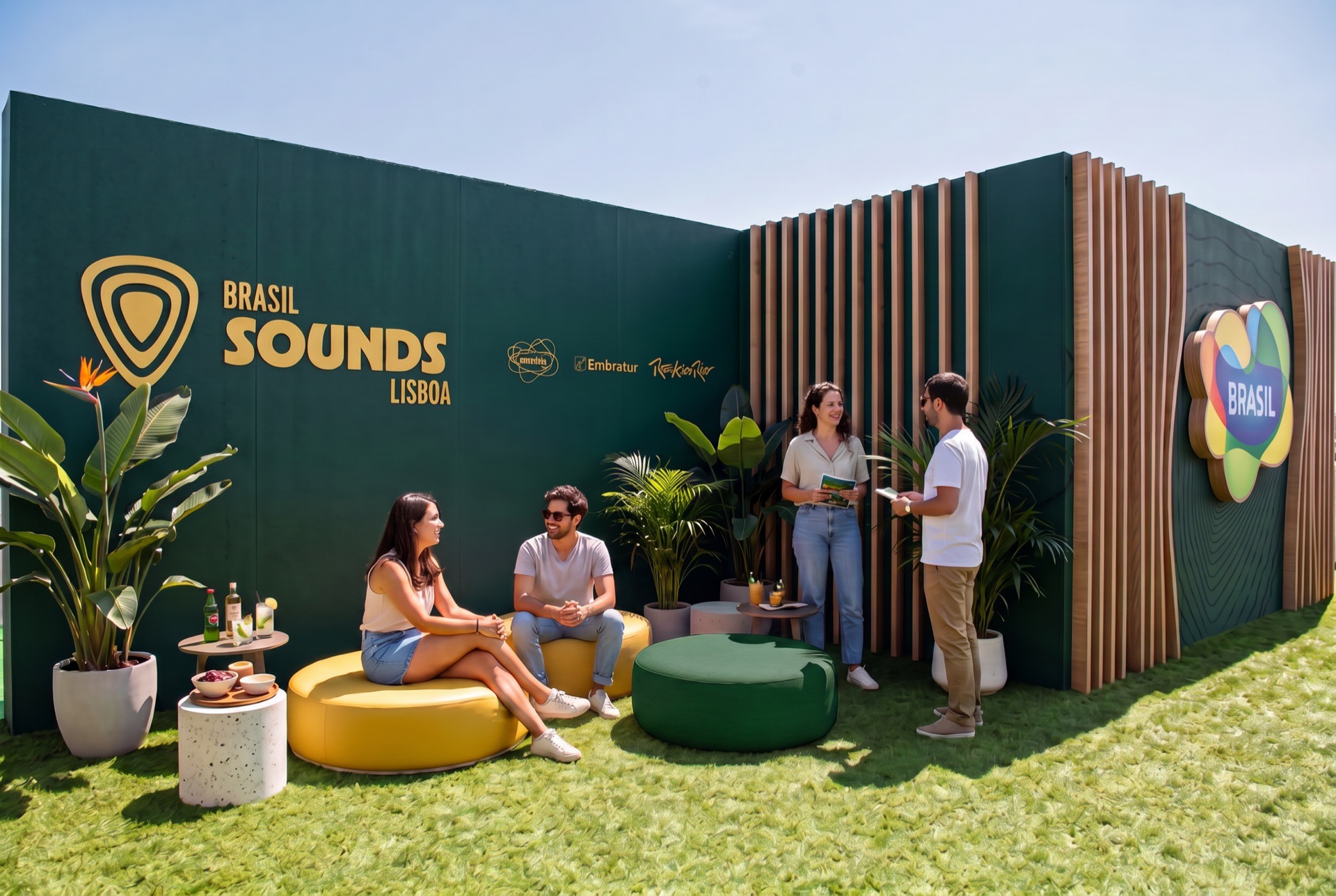 Brasil Sounds Lisboa — espaço da Embratur no Rock in Rio Lisboa