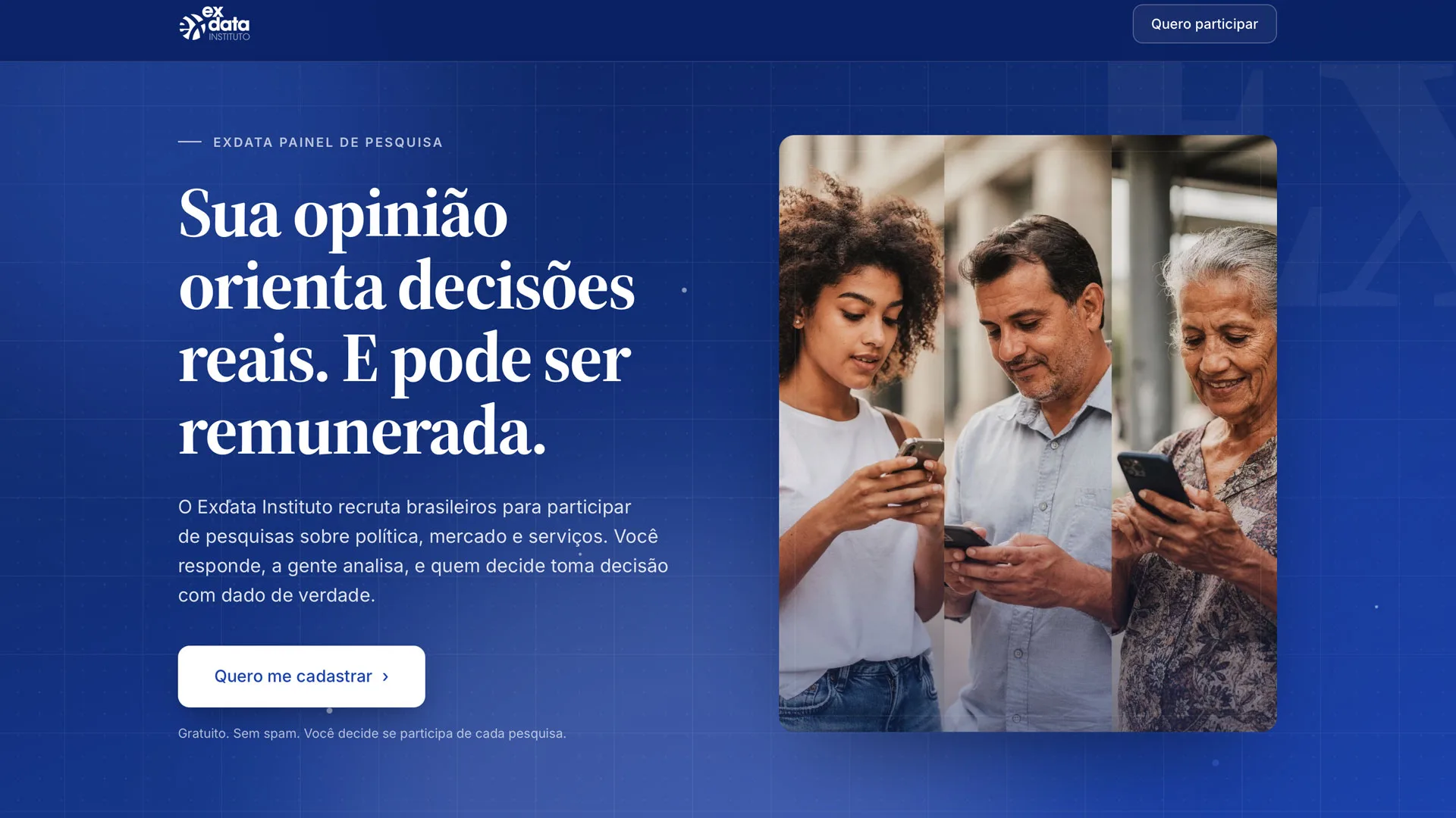 Plataforma de pesquisa Participe ExData